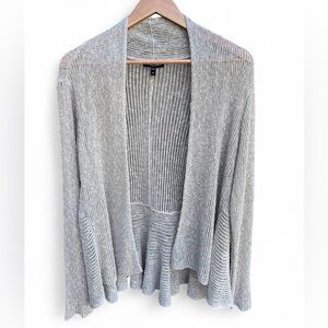 Eileen Fisher Long sleeve Pebble Flutter Knit Linen Cardigan Size 1X